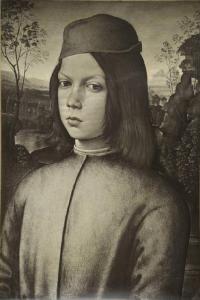 Bernardino di Betto detto Pinturicchio - Ritratto di giovane - Dipinto - Dresda - Staatliche Kunstsammlungen - Gemäldegalerie Alte Meister