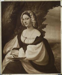 Allegri, Antonio detto Correggio - Ritratto di gentildonna (Ritratto di Veronica Gambara) - Dipinto - Olio su tela - San Pietroburgo