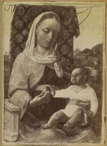 Foppa, Vincenzo - Madonna con Bambino - Dipinto su tavola - Berlino - Staatliche Museen - Gemäldegalerie