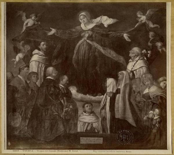 Bonvicino, Alessandro detto Moretto - Madonna del Carmelo - Dipinto su tela - Venezia - Galleria dell'Accademia
