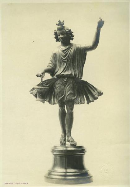 Figura votiva - Lare di Tormine - Scultura in bronzo - Milano - Pinacoteca Ambrosiana