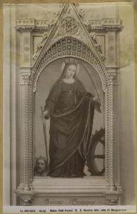 Ambrogio da Fossano detto Bergognone - Santa Caterina d'Alessandria - Dipinto - Tempera e olio su tavola - Milano - Museo Poldi Pezzoli