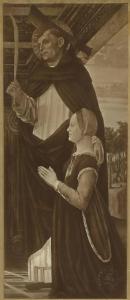 Ambrogio da Fossano detto Bergognone - San Pietro Martire e una donatrice - Dipinto su tavola - Parigi - Museo del Louvre