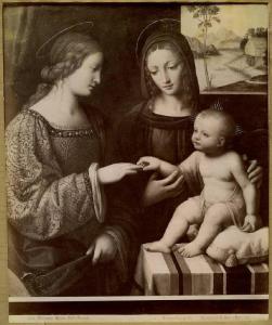 Luini, Bernardino - Matrimonio mistico di santa Caterina d'Alessandria - Dipinto - Tempera su tavola - Milano - Museo Poldi Pezzoli