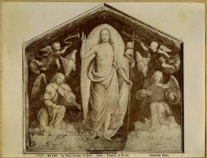 Luini, Bernardino - Cristo in gloria tra angeli - Affresco trasportato su tela - Milano - Pinacoteca di Brera