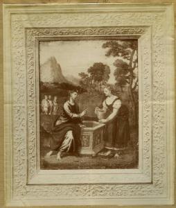 Pittore veneto sec. XVI - Cristo e la samaritana - Dipinto - Venezia - Collezione Layard