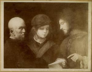 Giorgione - Le tre età dell'uomo - Dipinto su tavola - Firenze - Palazzo Pitti - Galleria Palatina