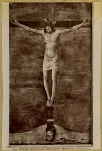 Bellini, Jacopo - Cristo crocifisso - Dipinto - Tempera su tela - Verona - Museo di Castelvecchio