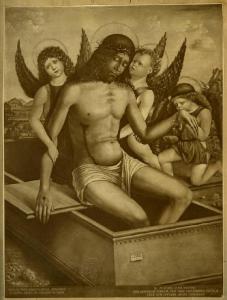 Saliba, Antonello de - Pietà con tre angeli - Dipinto - Vienna - Kunsthistorisches Museum - Gemäldegalerie