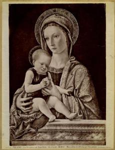 Bellini, Giovanni - Madonna con Bambino che regge una mela - Dipinto - Tempera su tavola - Milano - Collezione Trivulzio