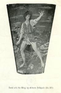 Andrea del Castagno - Davide con la testa di Golia - Scudo dipinto - Tempera su tavola - Regno Unito