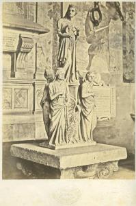 Pisano, Giovanni - Ecclesia con le quattro virtù cardinali - Pulpito del duomo di Pisa (part.) - Scultura in marmo - Pisa - Camposanto
