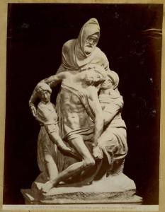Buonarroti, Michelangelo - Pietà Fiorentina - Cristo sorretto dalla Maddalena, Nicodemo e la Vergine (Pietà Bandini) - Scultura in marmo - Firenze - Duomo