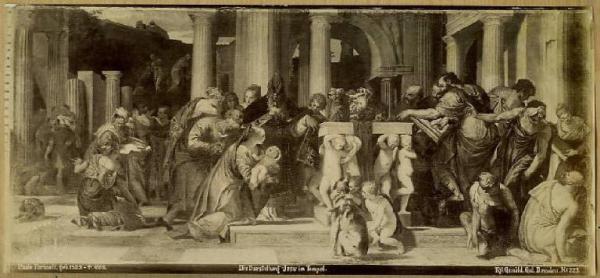 Veronese, Paolo - Presentazione al Tempio - Dipinto - Olio su tela - Dresda - Gemaldegalerie