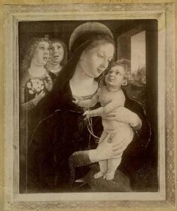 Liberale da Verona - Madonna con Bambino e due angeli - Dipinto - Milano - Collezione Noseda