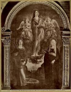Liberale da Verona - Elevazione di santa Maria Maddalena con le sante Caterina e Toscana - Dipinto - Olio su tavola - Verona - Chiesa di Sant'Anastasia