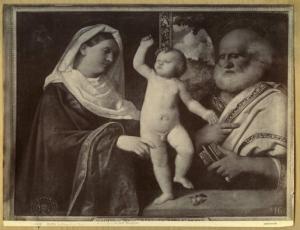 Busi, Giovanni detto Cariani - Madonna con Bambino e san Pietro - Dipinto - Roma - Galleria Borghese