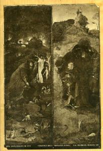 Bosch, Hieronymus - Sant'Antonio e sant'Egidio - Pala degli Eremiti (scomparti laterali) - Dipinto - Olio su tavola - Vienna - Kunsthistorisches Museum