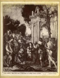 Cesare da Sesto - Adorazione dei Re Magi - Dipinto su tavola - Napoli - Gallerie Nazionali di Capodimonte