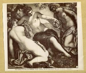 Robusti, Jacopo detto Tintoretto - Mercurio e le tre Grazie - Dipinto su tela - Venezia - Palazzo Ducale