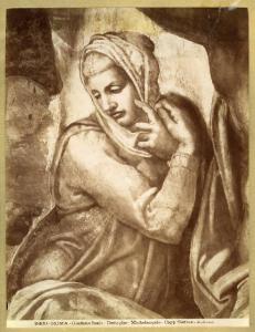 Buonarroti, Michelangelo - Giudizio Universale (dettaglio) - Figura della Vergine (part.) - Affresco - Città del Vaticano - Cappella Sistina - Volta