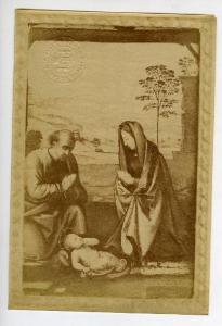 Bartolomeo della Porta detto Fra' Bartolomeo - Adorazione del Bambino con san Giuseppe - Dipinto - Londra - Collezione Mond