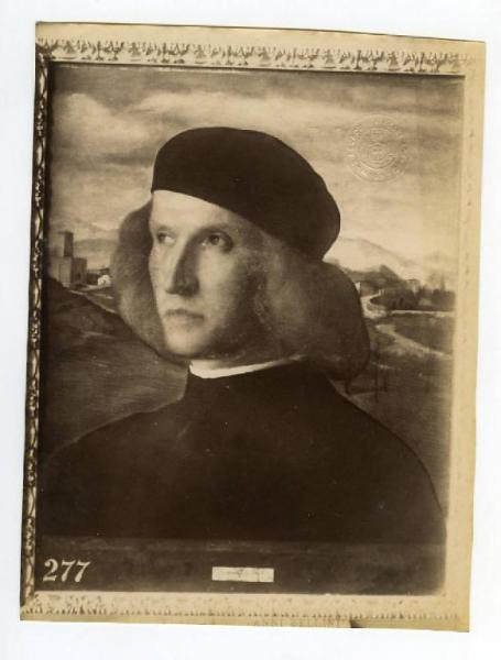 Bellini, Giovanni - Ritratto maschile (Pietro Bembo?) - Dipinto su tavola - Londra - Hampton Court Palace - Royal Collection