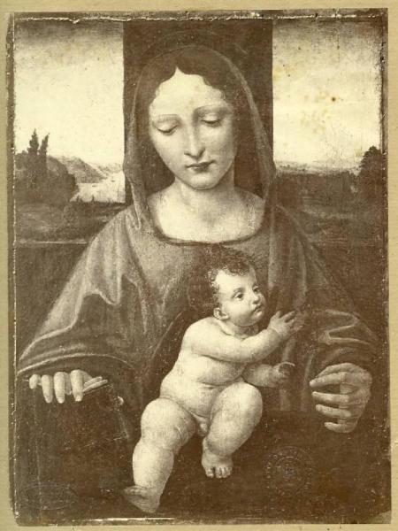 Boltraffio, Giovanni Antonio (bottega?) - Madonna con Bambino - Dipinto - Olio su tavola