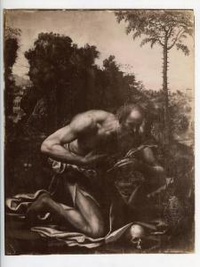 Bazzi, Giovanni Antonio detto Sodoma - San Girolamo penitente nel deserto - Dipinto - Olio su tavola - Londra - Collezione Mond