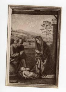 Fra' Bartolomeo - Adorazione del Bambino - Dipinto su tavola