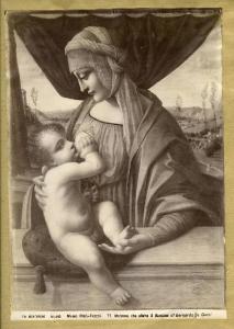 Scuola lombarda inizio sec. XVI - Madonna con Bambino (Madonna del latte) - Dipinto - Tempera su tavola - Milano - Museo Poldi Pezzoli