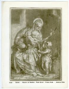 Autore del nord Italia sec. XVI - Studio per Madonna con Bambino - Disegno - Torino - Boblioteca Reale