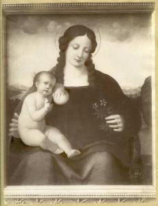 Ambito lombardo sec. XVI - Madonna con Bambino - Dipinto - Olio e tempera su tavola - Milano - Museo Poldi Pezzoli