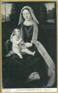 Ambito lombardo inizio sec. XVI - Madonna con Bambino - Dipinto - Roma - Collezione Alexandre Imbert