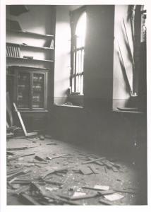 Istituto dei Ciechi di Milano - Edificio - Via Vivaio - Biblioteca - Interno - Danni provocati dai bombardamenti della seconda guerra mondiale