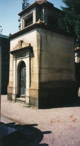 Cimitero Maggiore - Riparto VIII, sp. 205 - Sepoltura Galli - Edicola funeraria - Ingresso