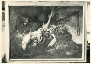 Riproduzione di quadro - Dipinto di Giuseppe Recco - Natura morta - Pesce e crostacei