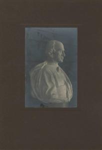 Scultura - Busto in marmo - Ritratto di Luigi Vitali - Rettore dell'Istituto dei Ciechi di Milano - Scultore Eugenio Pellini