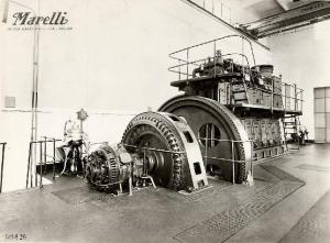 Centrale elettrica delle Ferriere Nasturzio di Genova - Sala macchine