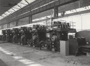 Acciaieria della Falck Unione - Laminatoio - Treno per nastri d'acciaio