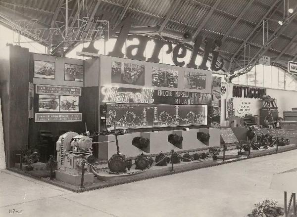 Mostra del cotone, rayon e macchine tessili di Busto Arsizio 1953 - Stand della Ercole Marelli