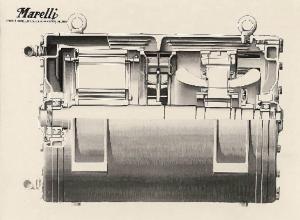 Ercole Marelli (Società) - Generatore GAF per la Fiat - Disegno