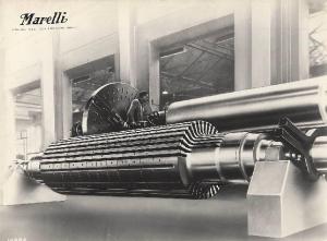 Ercole Marelli (Società) - Turbogeneratore per l'ANIC - Rotore - Lavorazione