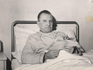 Ritratto maschile - Battista Zaffrea nel letto di ospedale