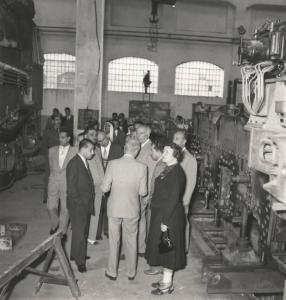 Sesto San Giovanni - Finanziaria Ernesto Breda (Feb) - Breda elettromeccanica e locomotive - Visita di una delegazione italo - araba