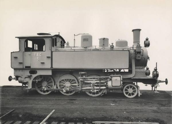 Ernesto Breda (Società) - Locomotiva a vapore F.B.C. 3 per la Ferrovia Brianza Centrale (FBC)
