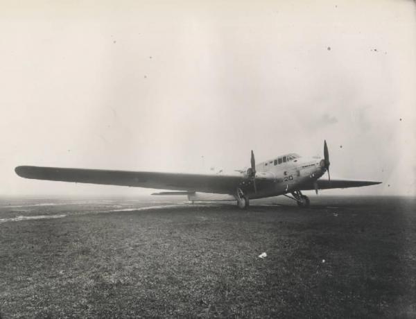 Ernesto Breda (Società) - Aereo monoplano bombardiere pesante trimotore ad ala media Breda CC.20