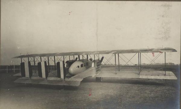 Ernesto Breda (Società) - Aereo biplano per trasporto passeggeri Italia B.1