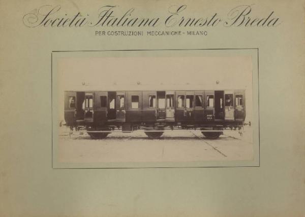 Ernesto Breda (Società) - Carrozza ferroviaria AABR 1064 di prima e seconda classe per la Rete Adriatica (RA)