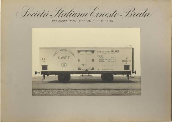 Ernesto Breda (Società) - Carro ferroviario frigorifero